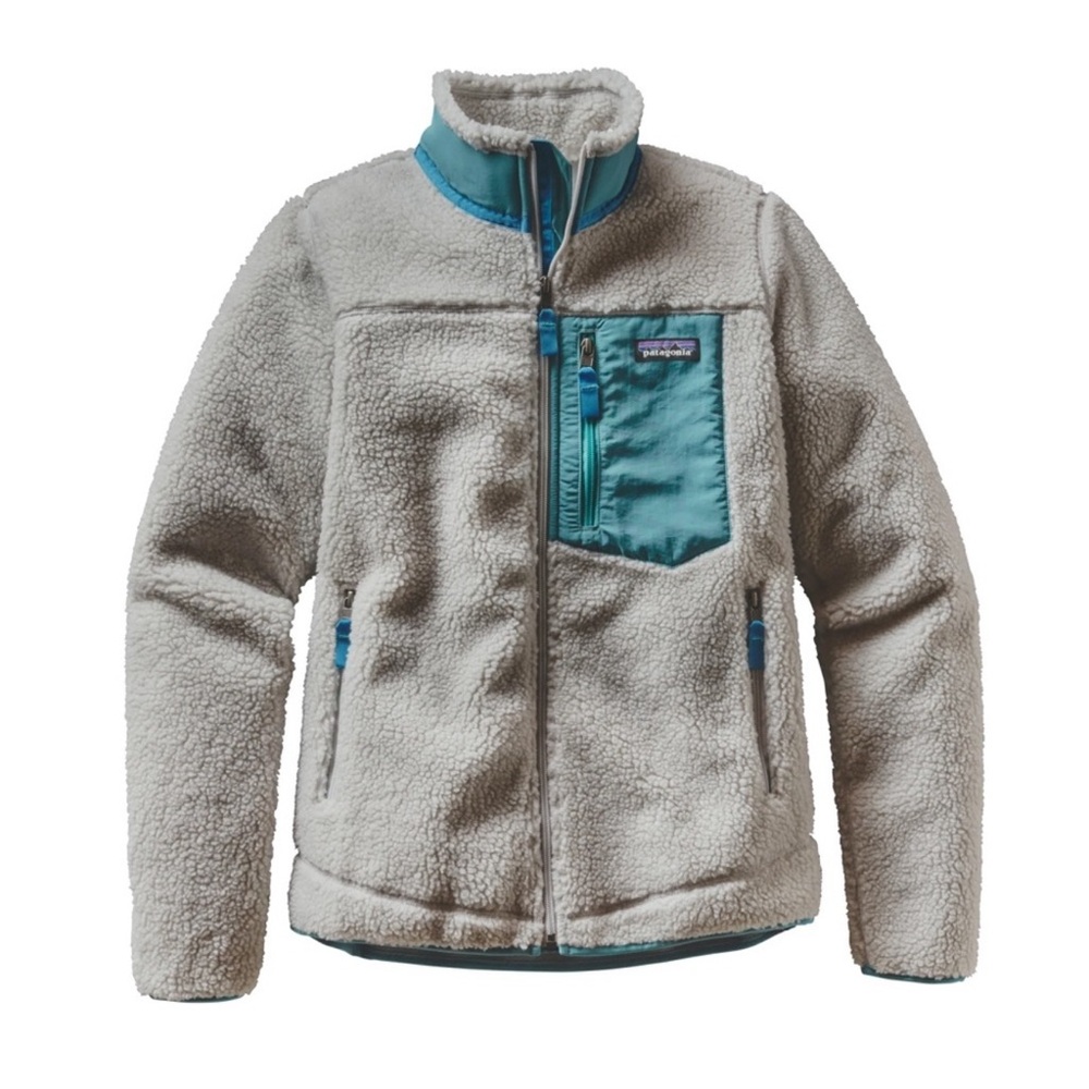 Patagonia Women's Classic Retro-X® Jacket Fleece Teddy Gray Teal Small